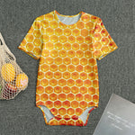Honey Bee Hive Print Men's Bodysuit