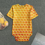 Honey Bee Hive Print Men's Bodysuit