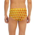 Honey Bee Hive Print Men's Briefs