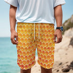 Honey Bee Hive Print Men's Cargo Shorts