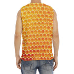 Honey Bee Hive Print Men's Fitness Tank Top