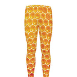 Honey Bee Hive Print Men's leggings