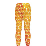 Honey Bee Hive Print Men's leggings