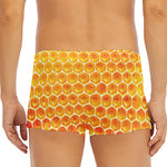 Honey Bee Hive Print Men's Short Boxer Briefs