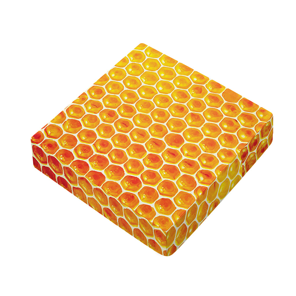 Honey Bee Hive Print Outdoor Seat Cushion Cover