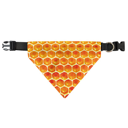 Honey Bee Hive Print Over The Collar Dog Bandana