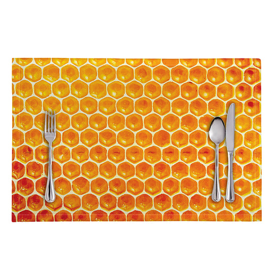 Honey Bee Hive Print Placemat