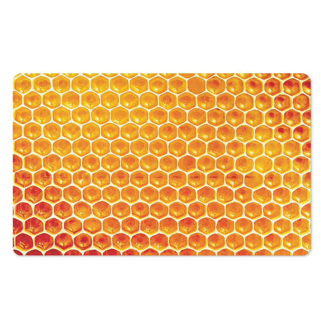 Honey Bee Hive Print Polyester Doormat
