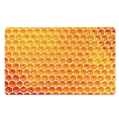 Honey Bee Hive Print Polyester Doormat