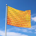 Honey Bee Hive Print Polyester Flag