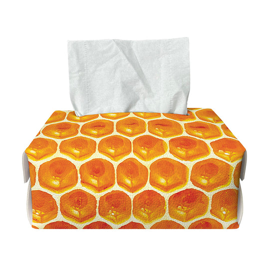Honey Bee Hive Print Rectangle Tissue Box Cover
