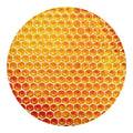 Honey Bee Hive Print Round Blanket