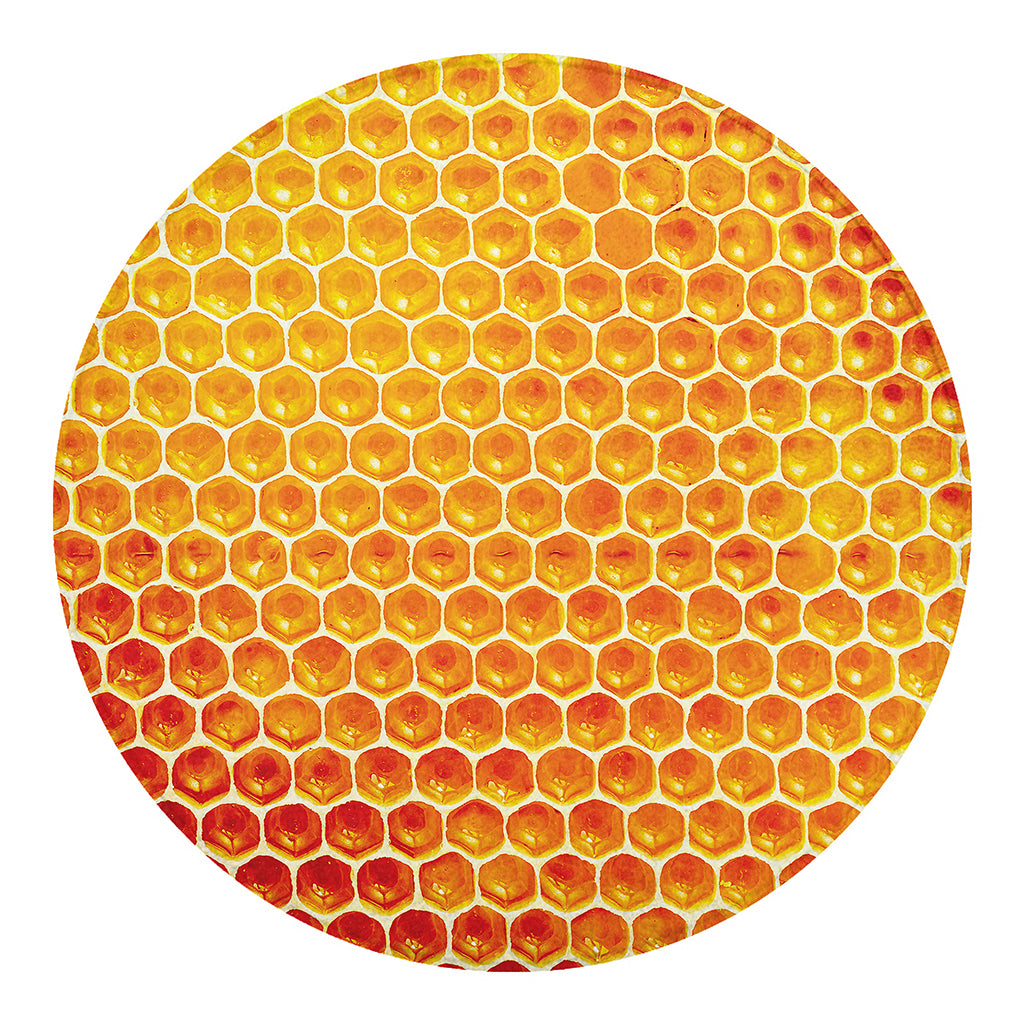 Honey Bee Hive Print Round Blanket