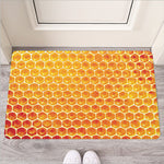 Honey Bee Hive Print Rubber Doormat