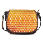 Honey Bee Hive Print Saddle Bag