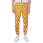 Honey Bee Hive Print Scuba Joggers