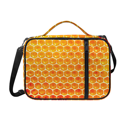 Honey Bee Hive Print Shoulder Strap Bible Bag