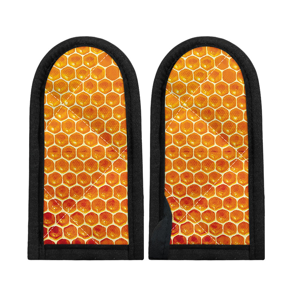 Honey Bee Hive Print Skillet Handle Cover