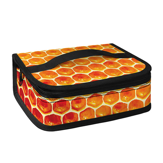 Honey Bee Hive Print Small Lunch Bag