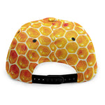 Honey Bee Hive Print Snapback Cap