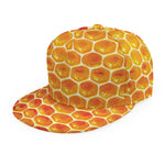 Honey Bee Hive Print Snapback Cap