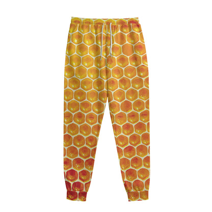 Honey Bee Hive Print Sweatpants