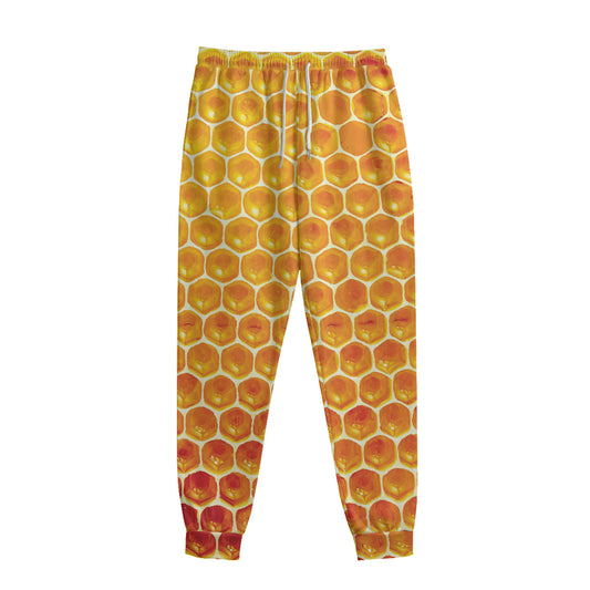 Honey Bee Hive Print Sweatpants