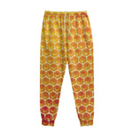 Honey Bee Hive Print Sweatpants