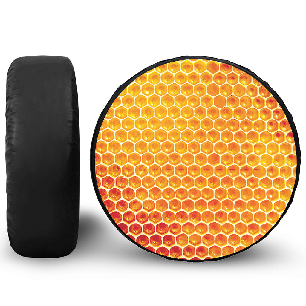 Honey Bee Hive Print Tire Cover