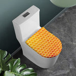 Honey Bee Hive Print Toilet Lid Cover