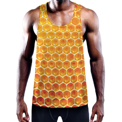 Honey Bee Hive Print Training Tank Top