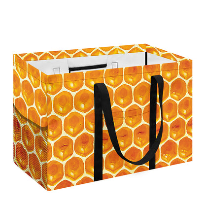 Honey Bee Hive Print Utility Tote Bag