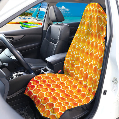 Honey Bee Hive Print Waterproof Car Seat Cover