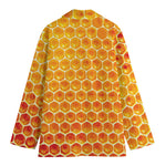 Honey Bee Hive Print Women's Blazer