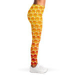 Honey Bee Hive Print Women's Leggings