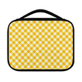 Honey Yellow And White Gingham Print Classic Bible Case