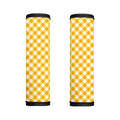 Honey Yellow And White Gingham Print Handle Covers