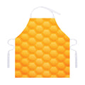 Honeycomb Pattern Print Adjustable Apron