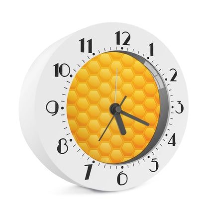 Honeycomb Pattern Print Alarm Clock