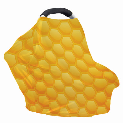 Honeycomb Pattern Print Baby Seat Cover