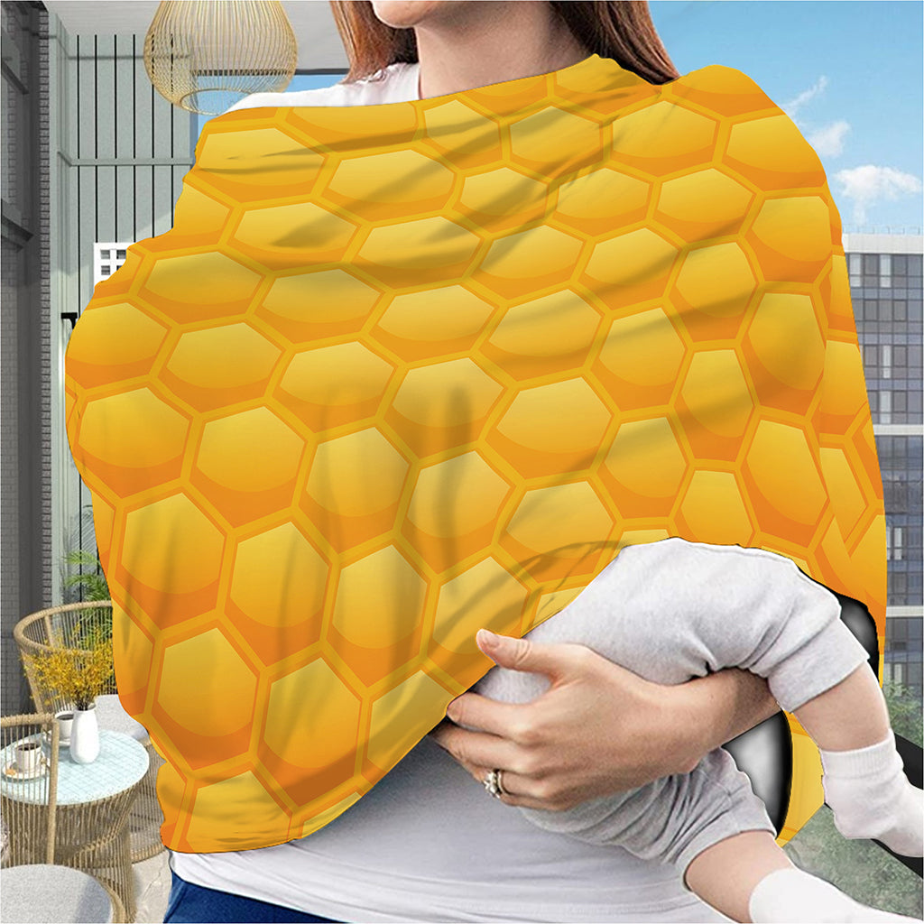 Honeycomb Pattern Print Baby Seat Cover