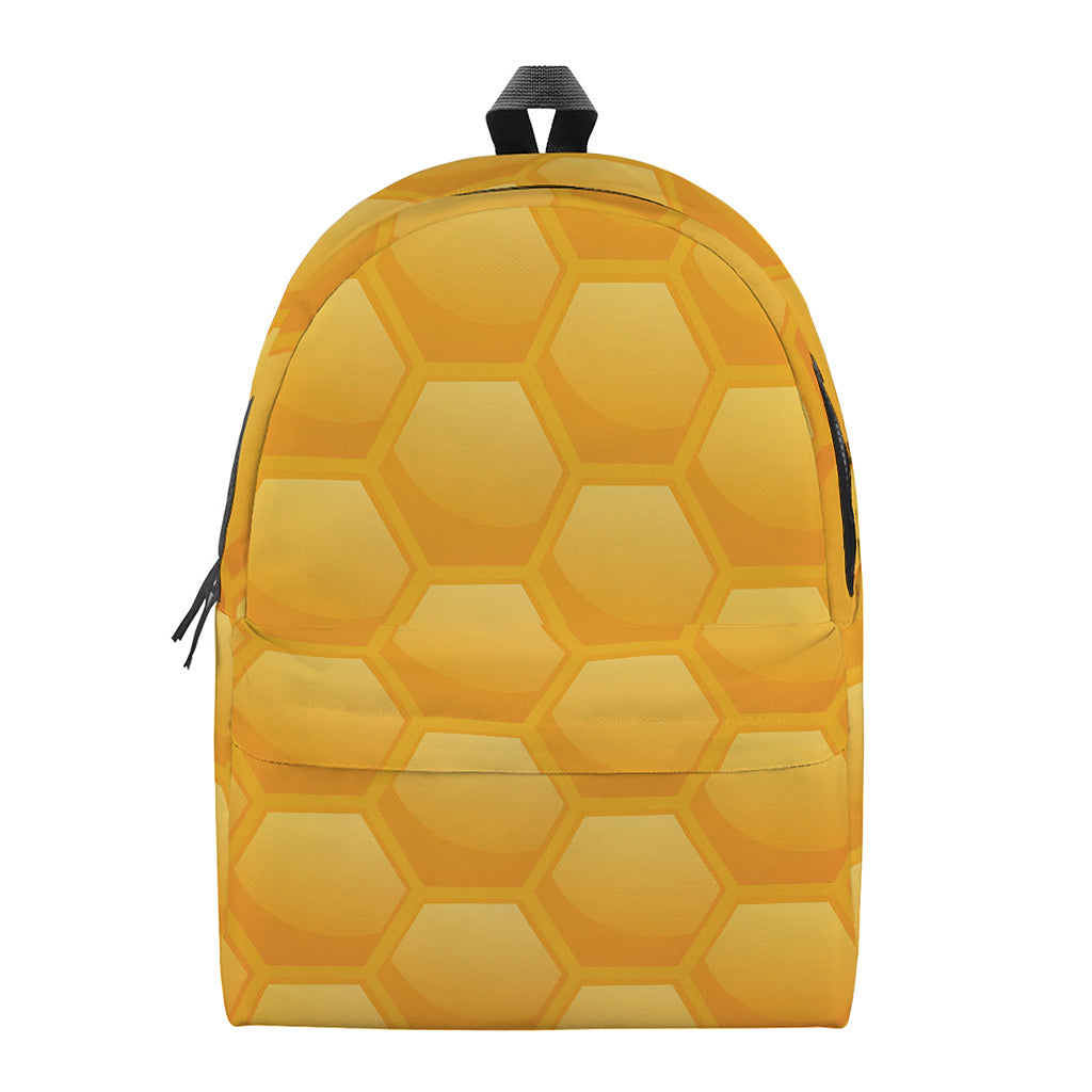 Honeycomb Pattern Print Backpack