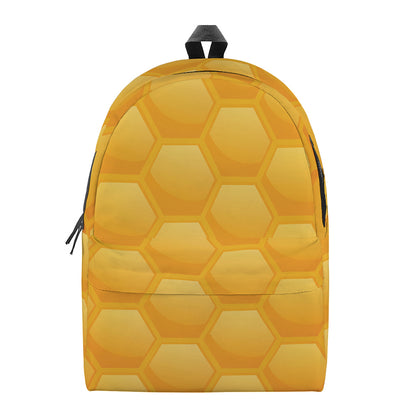 Honeycomb Pattern Print Backpack