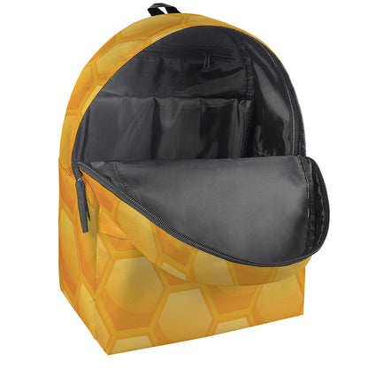Honeycomb Pattern Print Backpack