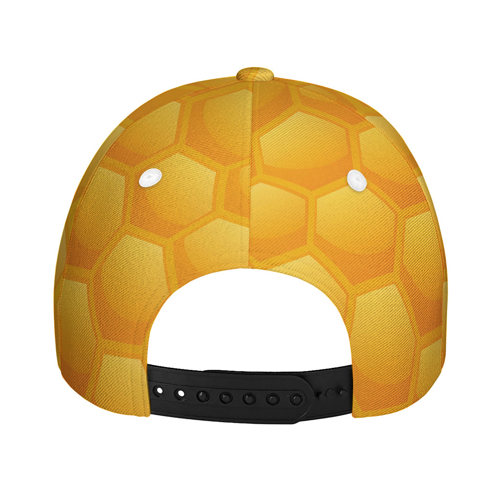 Honeycomb Pattern Print Baseball Cap