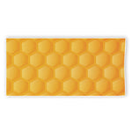 Honeycomb Pattern Print Beach Towel