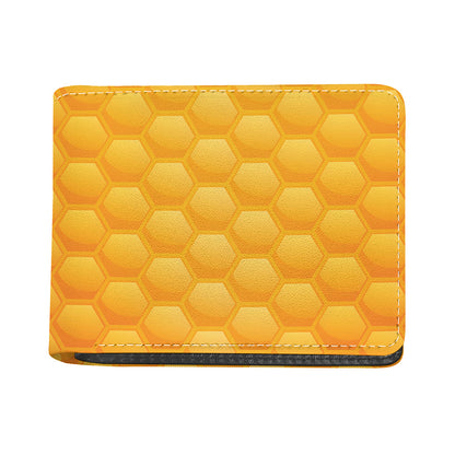Honeycomb Pattern Print Bifold Wallet