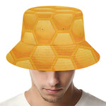 Honeycomb Pattern Print Bucket Hat