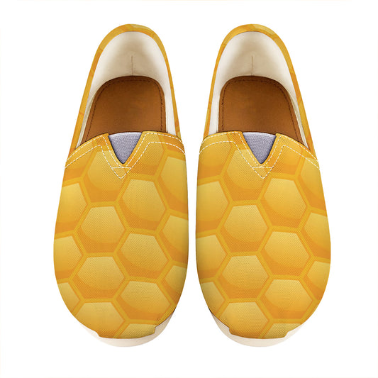 Honeycomb Pattern Print Casual Shoes