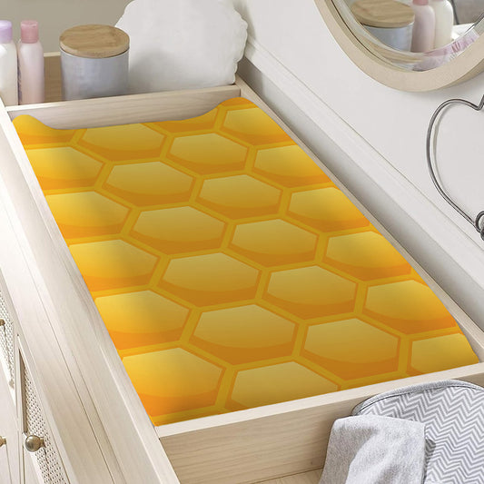 Honeycomb Pattern Print Changing Pad Cover